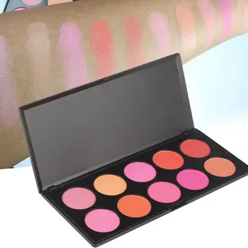 

Cosmetic Blusher Powder Palette Soft Rouge Smooth 10 Colors Blush Powder ZGOOD