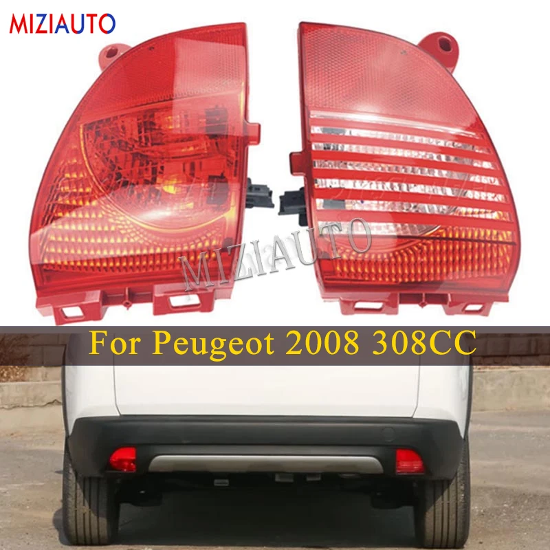 Задний бампер отражатель светильник для Peugeot 2008 308CC Citroen C3XR Хвост стоп сигнал
