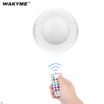 

WAKYME New Night Light Smart 3 LED Bedside Lamp for Room Hallway Pathway Wardrobe Remote Control Battery Operated Colorful