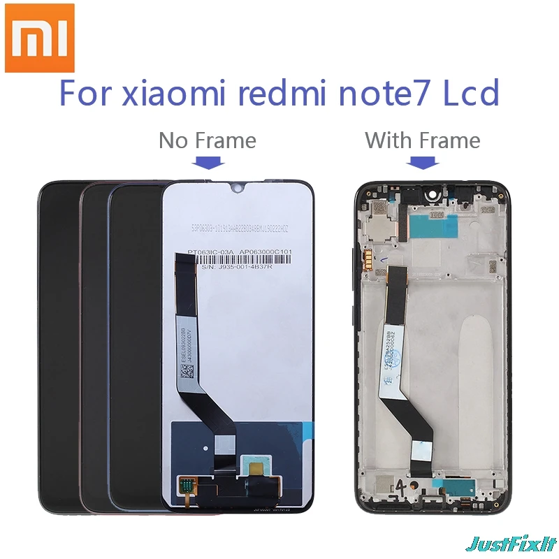 For Xiaomi Redmi Note 7 LCD Display With Frame Touch Screen Digitizer LCD Display Redmi Note7 Repair Parts