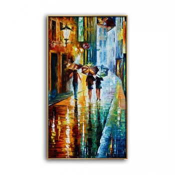 

Oil Painting 100% Hand painted Modern Linen canvas Knife painting colour Colorful scenery Home living room Decor Art 2020091602
