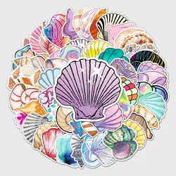 10/30/50PCS Pack Cartoon Cute Shell Stickers Aesthetic Kpop Kawaii Guitar Luggage Notebook Laptop Diary Photo Stationery Decal