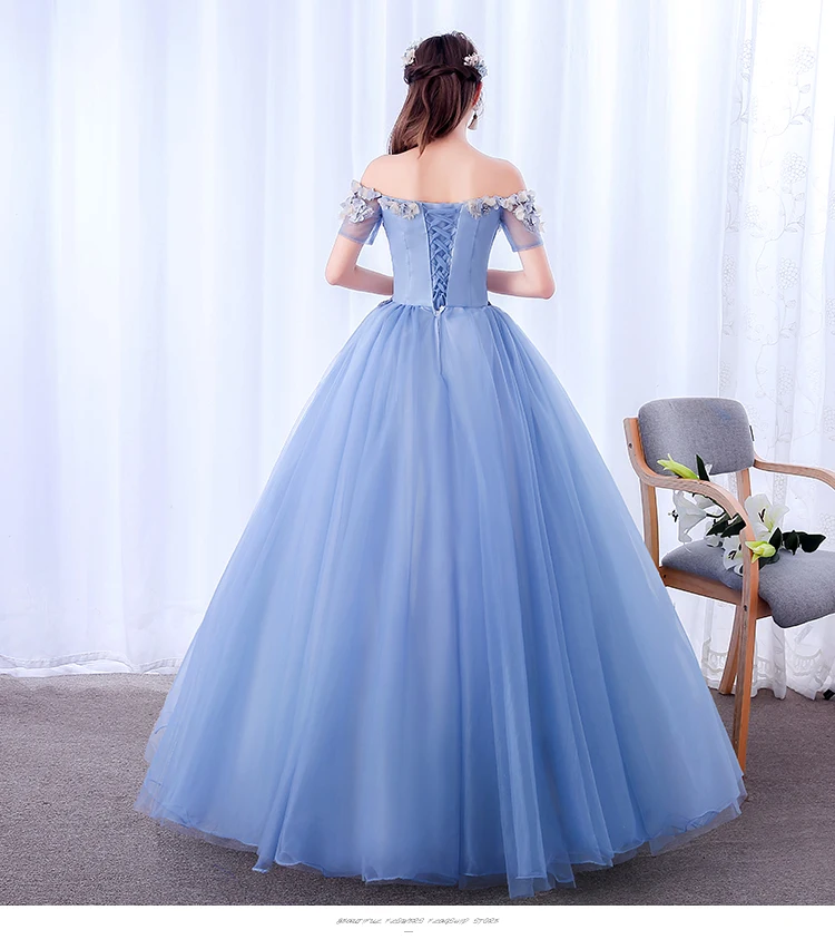 Quinceanera Dresses Gryffon Classic Party Prom Ball Gown Off The Shoulder Sweet Floral Print Vestidos Plus Size