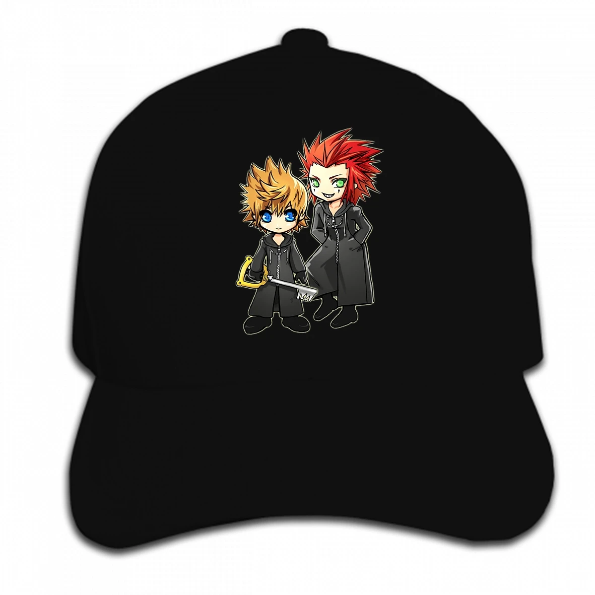 Бейсбольная кепка под заказ Roxas и Axel Kingdom Hearts солнцезащитный козырек Кепка
