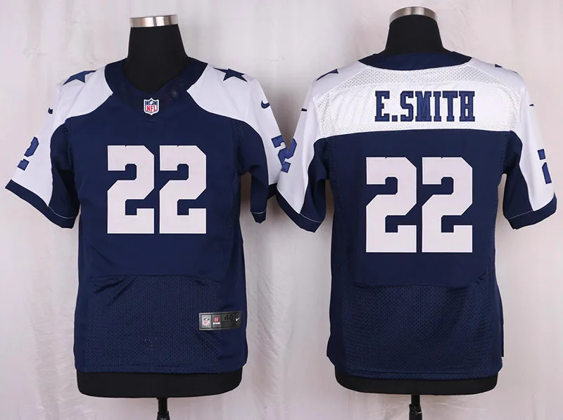 Зеленый Стилизованный, высокое качество, Dallas s Emmitt Smith мужской Джерси - Цвет: Зеленый