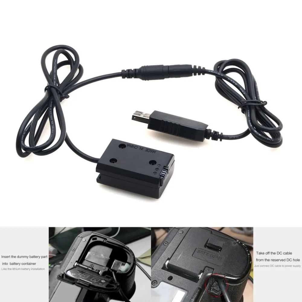  Power Adapter NP-FW50 Dummy Battery DC Power Bank 5V 2A Single USB Adapter Power Supply and Accesso