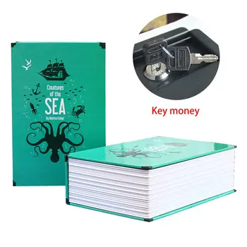 

Creative Safe Deposit Box Mini Home Storage Box Safe Cabinet Craft Book Password Key Box Insurance Box