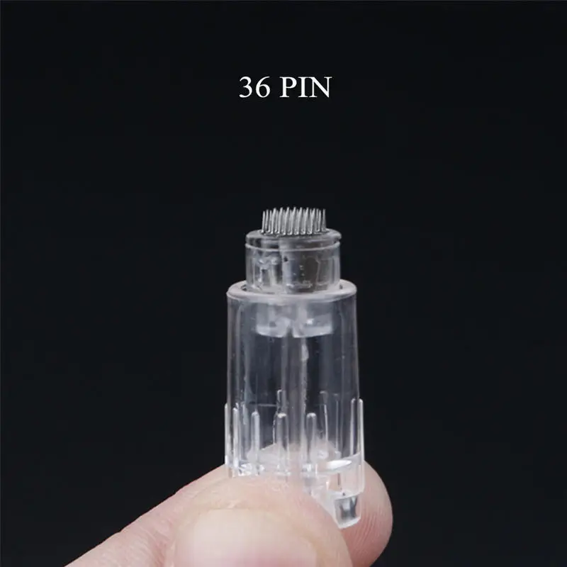 20 шт. 9 12 36 Pin титановый Nano байонет порт Дерма ручка игольчатый картридж иглы наконечники для электрического Авто Microblad Дерма ручка наконечники - Цвет: 36pin