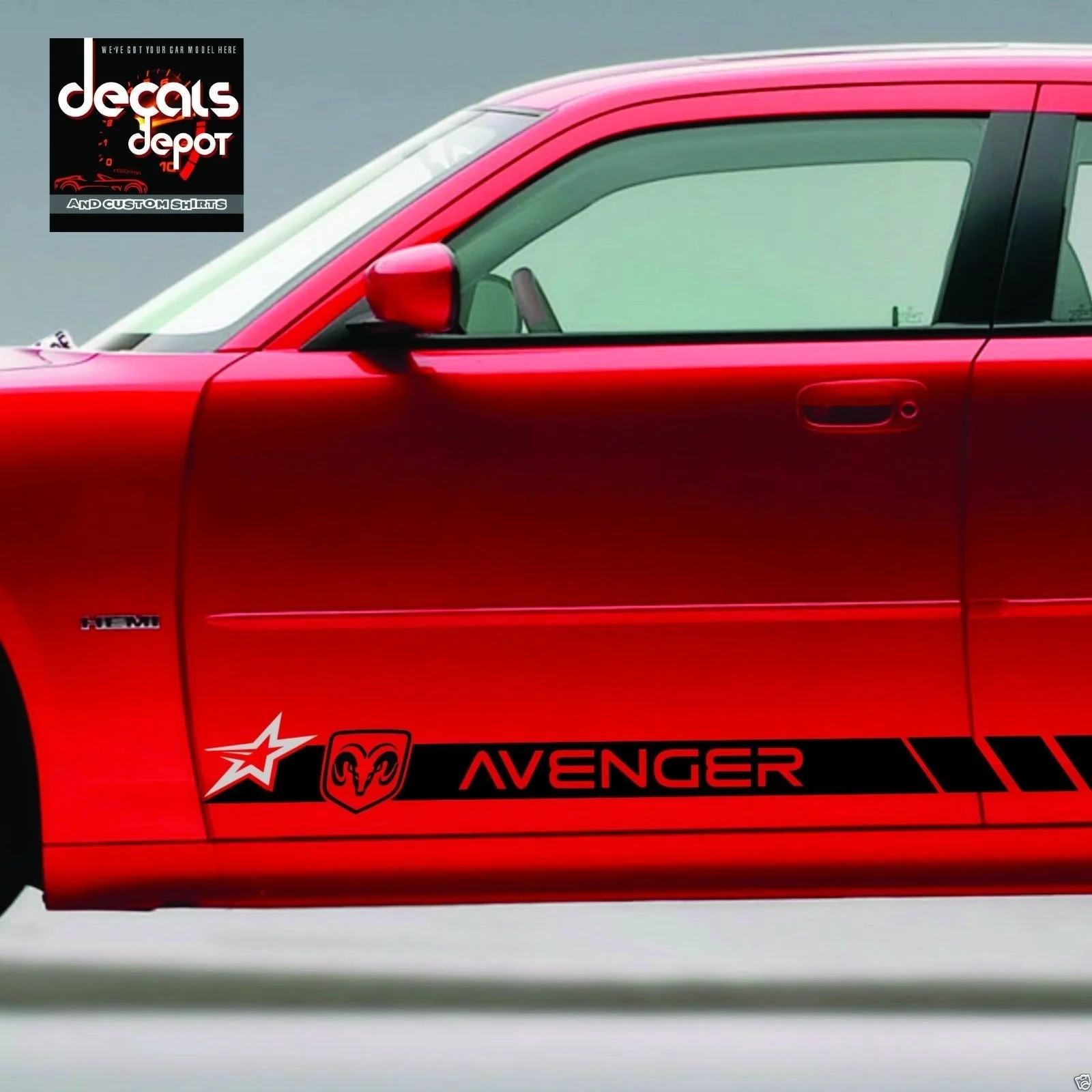 Для x2/набор наклейка виниловая наклейка подходит для Dodge Avenger ROCKER PANEL