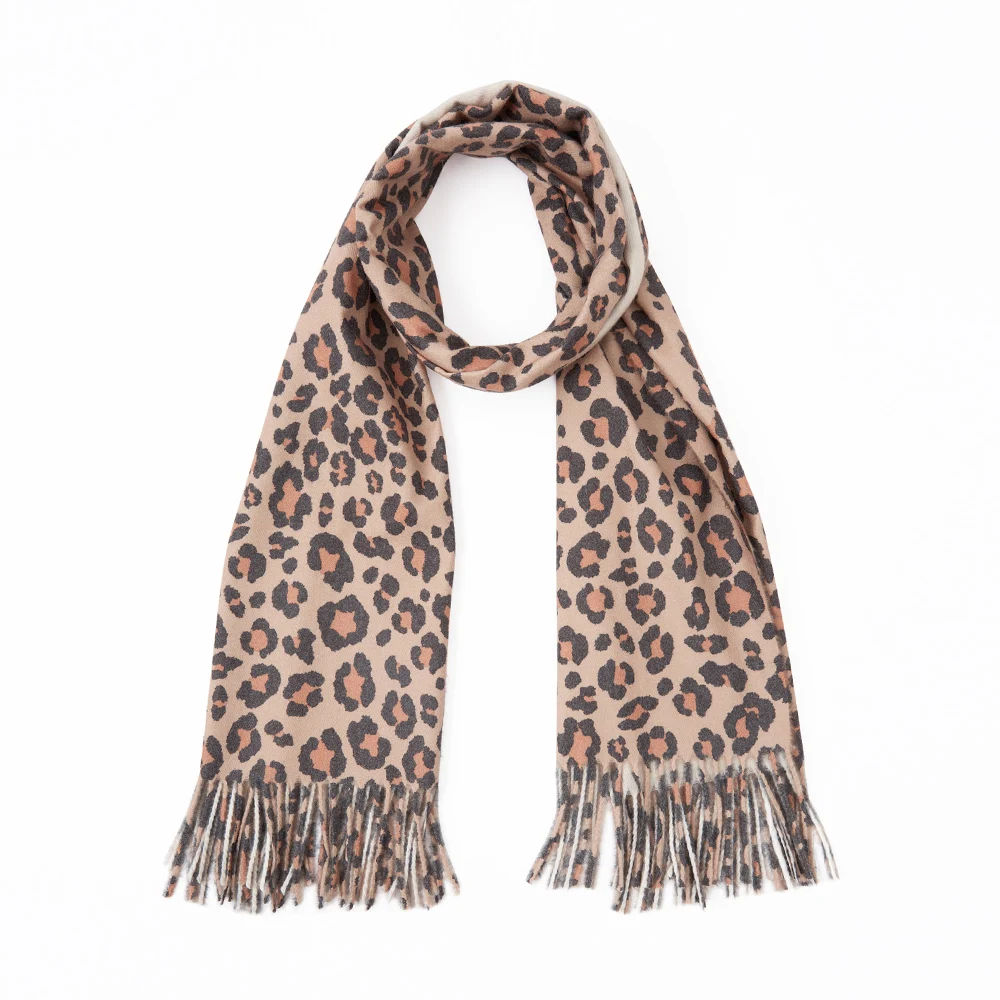 Cena Metersbonwe 2019 moda zimowa klasyczny Leopard szalik kobiet Cuit Tassel utrzymać ciepły szalik damski