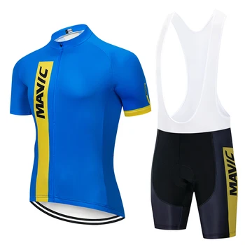 

2020 Mavic team Cycling Jerseys Cycling Clothing Quick-drying clothes bib gel sets Clothing Cycling uniform Maillot Sportswear