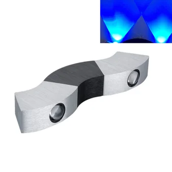 

Up Down Indoor Modern Fixture Wall Light 3W Aluminum Led Wave Shape Walkway KTV Home Decor Hall Easy Install