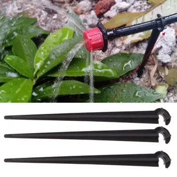 

50Pcs/lot 11cm Durable Plastic Hook Fixed Stems Support Holder For 4/7mm Drip Irrigation System Garden Supply Water Hose Tubing