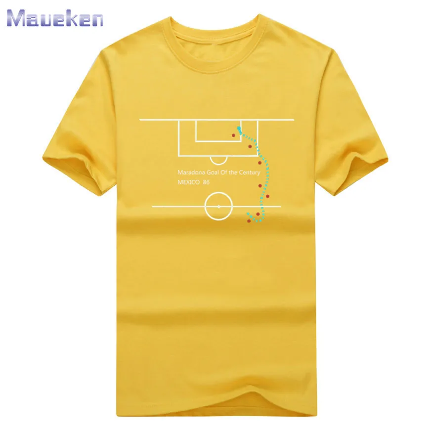 Новинка года; модная футболка «Argentina diego Maradona Goal of Century»; футболка из хлопка; 0810-4 - Цвет: 5