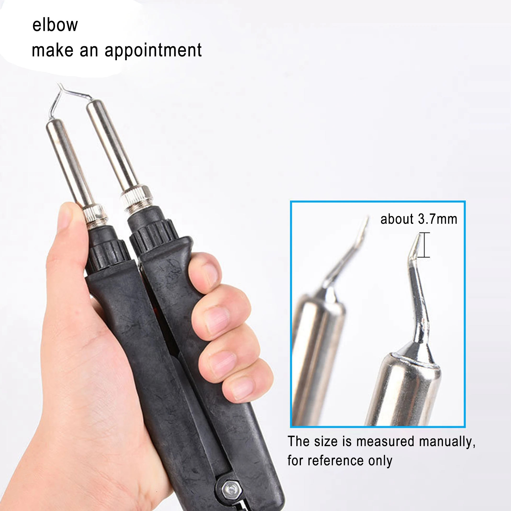 902 ESD SMD Double Soldering Iron Tweezer Handle Clip Heating Plier Soldering Station Accessories for crowded circuit boards cheap stick welder Welding Equipment