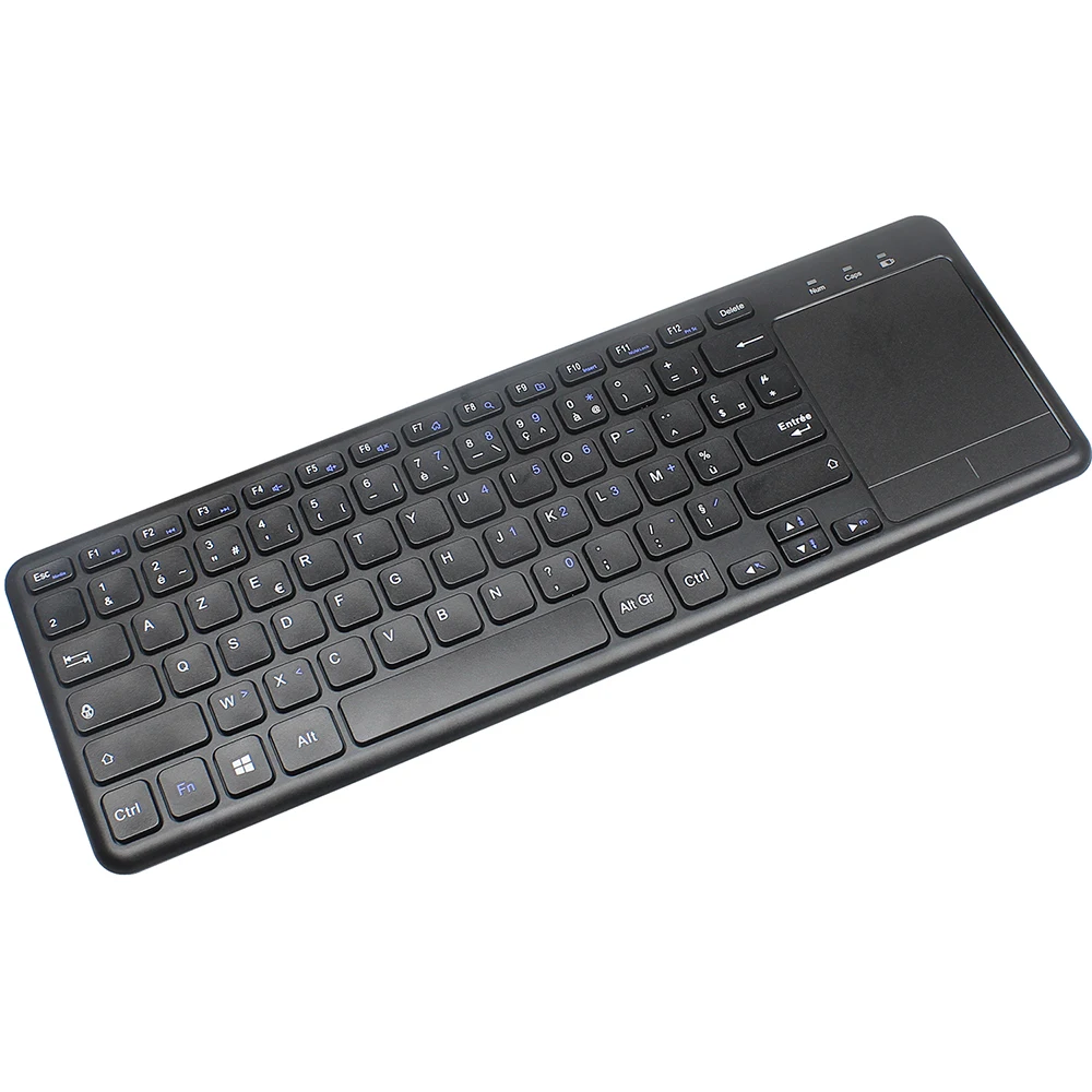 HXSJ L200 2,4G Беспроводная Клавиатура тонкая 10 м Французская клавиатура с раскладкой AZERTY с сенсорной панелью управление жестами для настольных ПК ноутбуков беспроводные