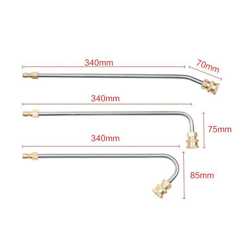 

3X Curved Rods+5X Nozzles+1 Set Of Adapters 35CM High Pressure Washer For Karcher K Series K2 K3 K4 K5 K6 K7 High Quality