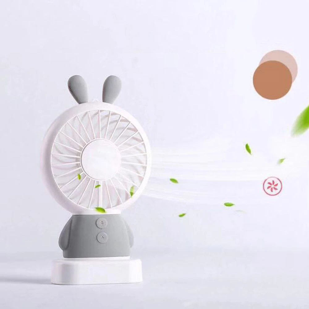 Draagbare Oplaadbare мини ручной вентилятор для наружного Kantoor Creatieve Koelventilator Led Nachtlampje