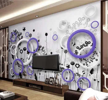 

CJSIR Custom Photo Wallpaper Mural Wall Sticker Modern Simple 3D 3D TV Wall Sticker Living Room Papel De Parede Home Deocr