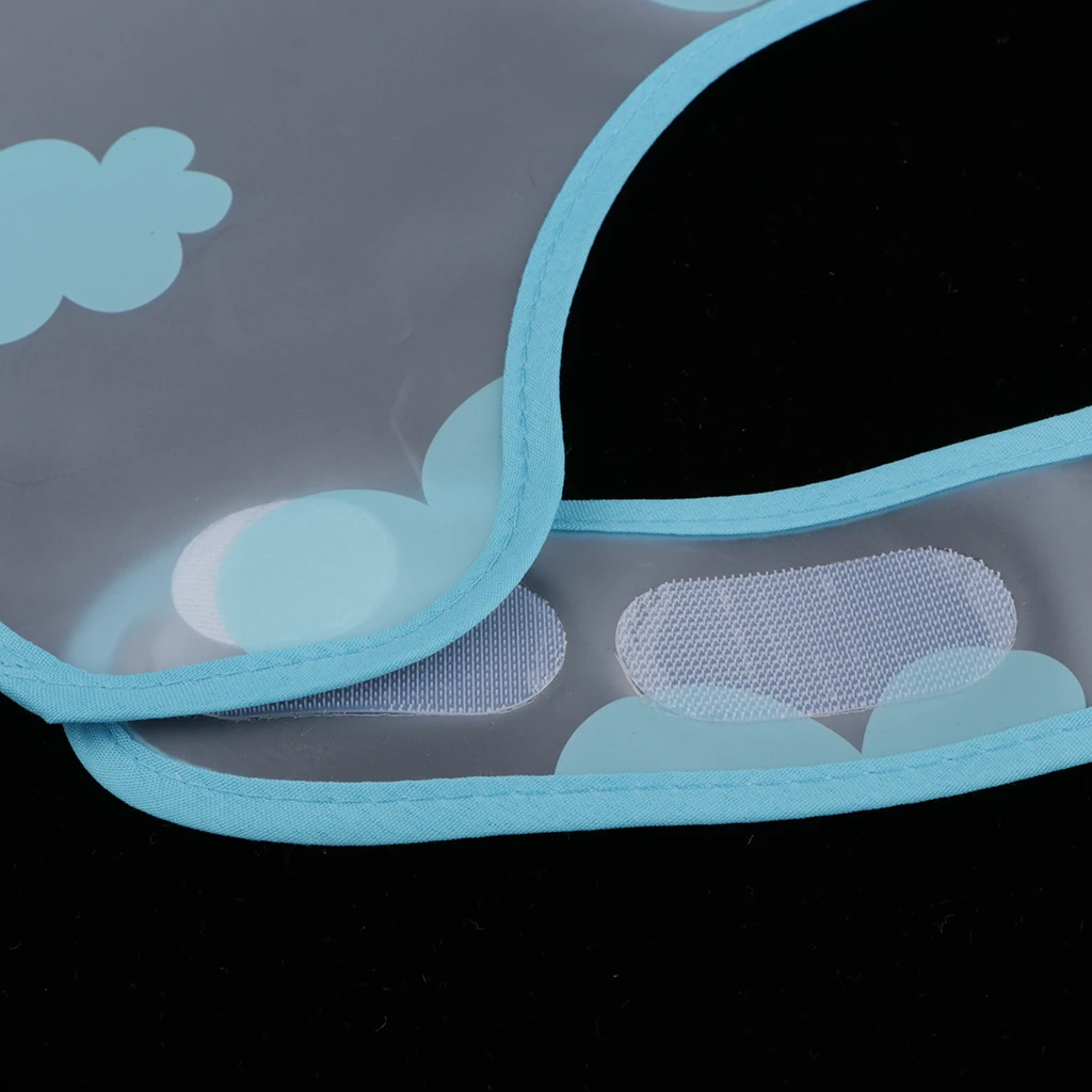 Waterproof Mealtime Bib with Pocket Clothes Protector for Disabled Patients Elderly, Anti-oil Anti-fouling Easy Wipe Clean