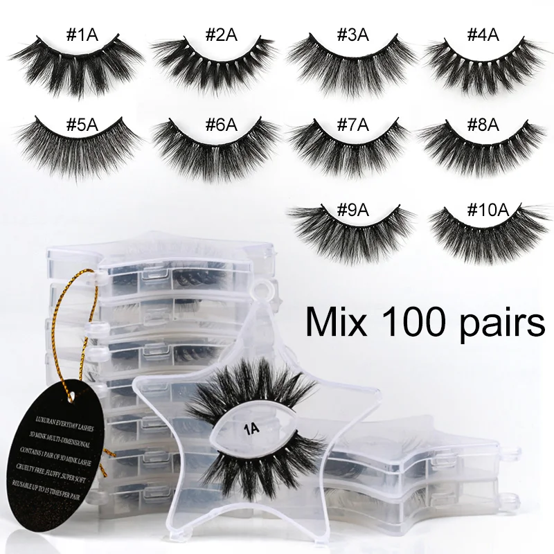 SHIDISHANGPIN Mink Eyelashes Wholesale 10/20/30/40/50/100 Lashes Wholesale Mink Lashes Bulk Lash Eyelash Natur False Eyelashes SHIDISHANGPIN Mink Eyelashes Wholesale 10/20/30/40/50/100 Lashes Wholesale Mink Lashes Bulk Lash Eyelash Natur False Eyelashes