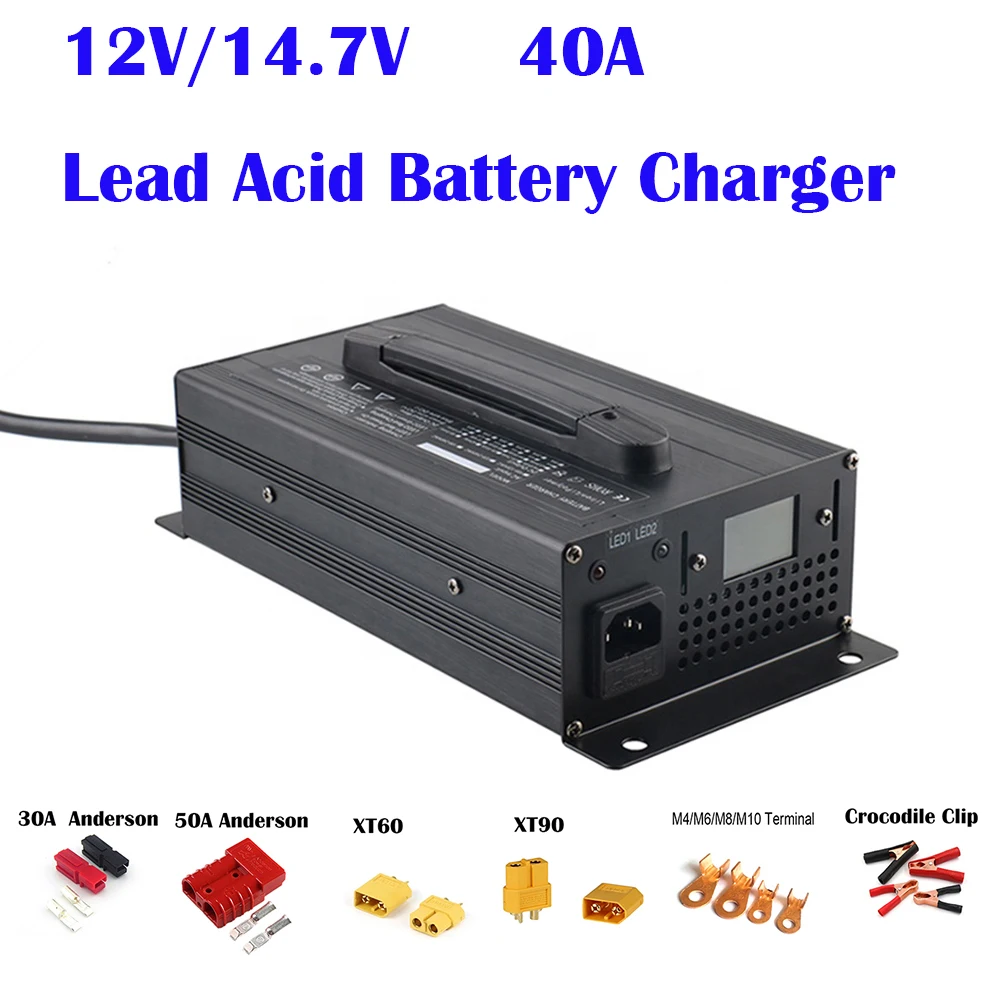 ネット通販売 12 V電源バッテリー充電器 40アンペアパワースポーツバッテリー充電器 自動車 オートバイ Utvs インテリジェント12ボルト 自動フロート充電器 Chargers 大宮 Seueventonline Com Br