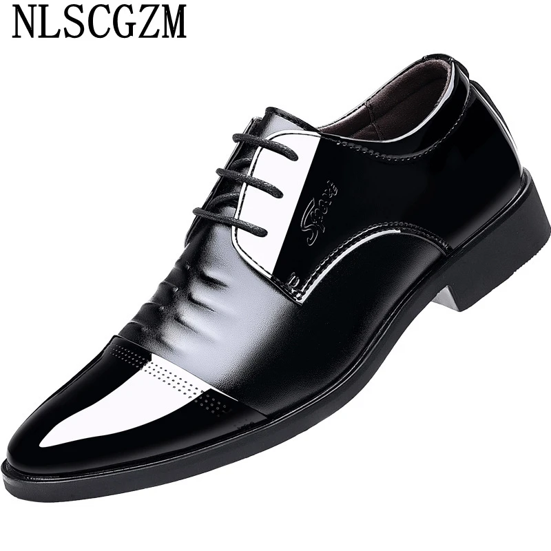 Zapatos de charol para hombre, calzado de vestir oficina, Italiano, Formal, Oxford, Casuales, 2022|Zapatos formales| - AliExpress