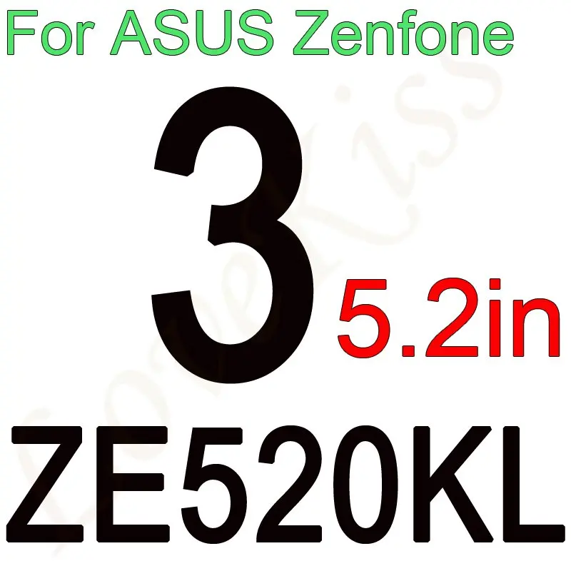 Закаленное стекло 9H для ASUS Zenfone 4 Max ZC554KL 3 Max ZC520TL Go ZB500KL 3 2 Laser ZE500KL Selfie ZD551KL Защитная пленка для экрана - Цвет: ZE520KL