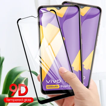 Перейти на Алиэкспресс и купить 9D закаленное стекло для Vivo Y11 2019 Y19 S5 полное покрытие HD 9H пленка стекло для Vivo V17 V17 pro V17 Neo Защитная пленка для экрана телефона