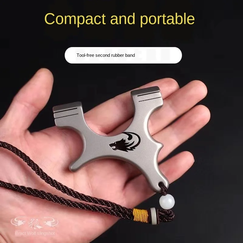 Slingshot 304 нержавеющая сталь с изогнутыми ручками Sling Shot Mini портативный