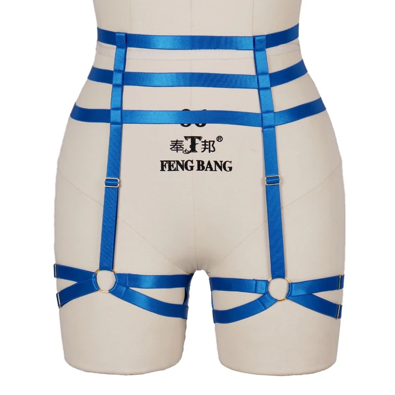 

Чулки женские, голубые, эластичные, в готическом стиле, размера плюс