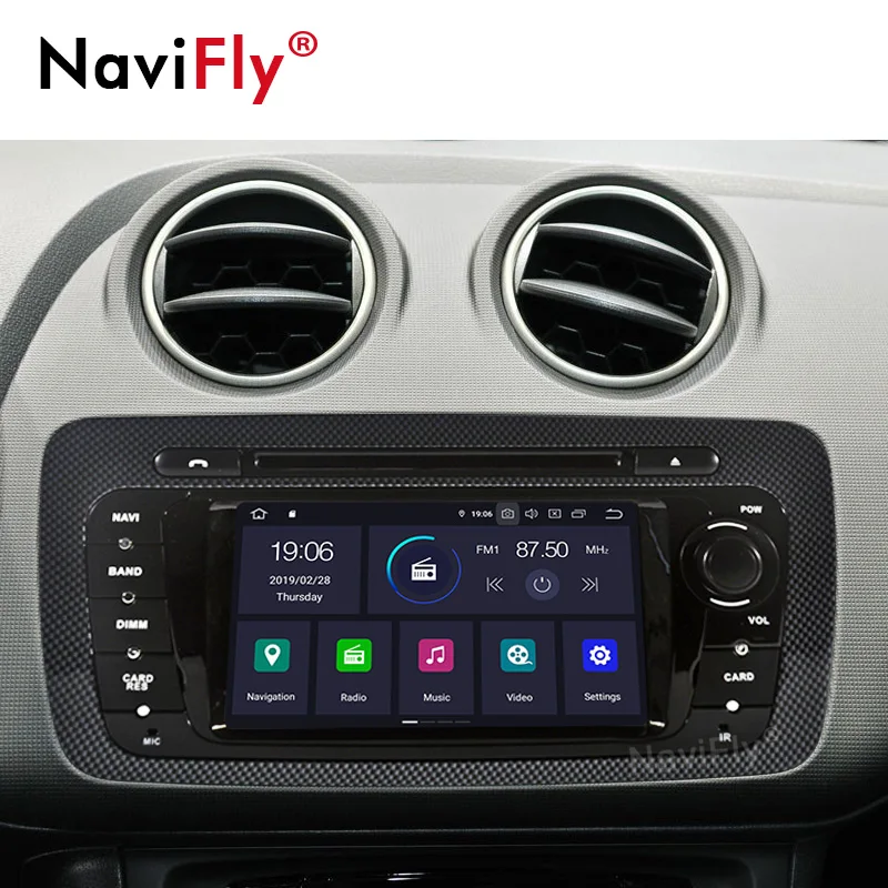 Top 8Core IPS DSP Android 9.0 Car dvd multimedia player radio For Seat Ibiza 6j 2009 2010 2012 2013 Canbus USB SD WIFI RDS GPS Ibiza 1