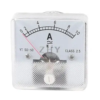 

AC 0-10A Sqaure Class2.5 Fine Tuning Dial Panel Meter Amperemeter