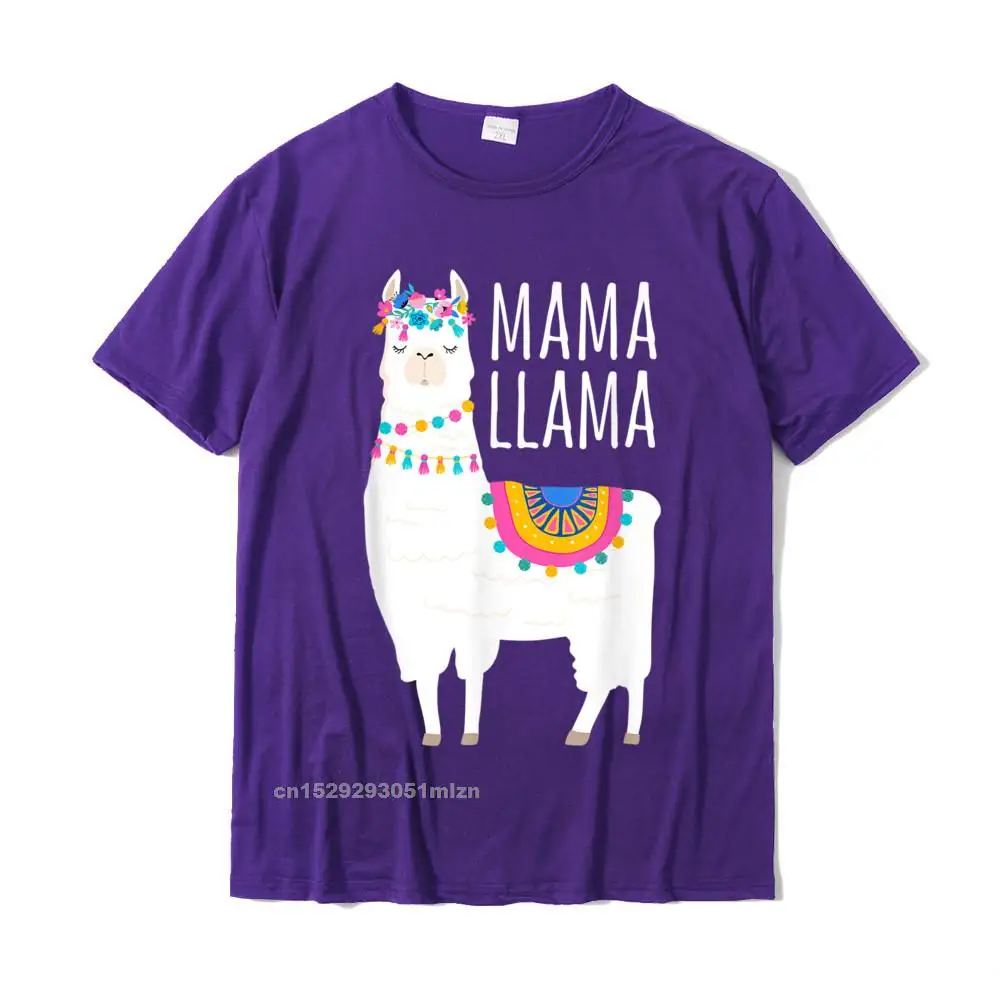 Print All Cotton Men Short Sleeve Tops Shirts Party Summer T Shirts Casual Tee Shirt 2021 New Round Collar Free Shipping Mama Llama Shirt for Women T-Shirt__5071 purple