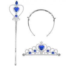 Новинка года; Лидер продаж; Детские гребни для волос на Хэллоуин для девочек с героями мультфильмов; Снежная королева; Принцесса; Корона и волшебная Волшебная волшебная палочка для костюмированной вечеринки