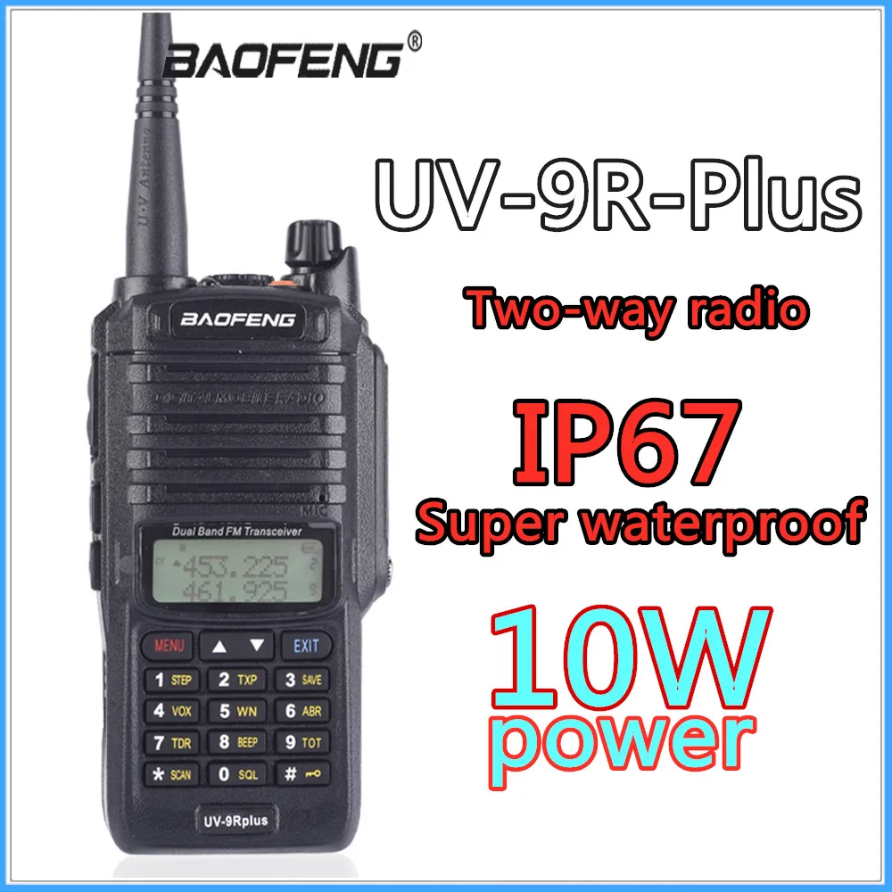 Портативная рация Baofeng 2020 UV-9R plus высокая мощность CB Ham 50 20 км дальность действия UV9R