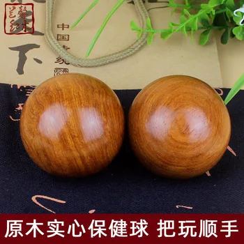 

Green Sandalwood Exercise Finger Six Corner Rosewood Mahogany Playing Solid Solid Wood round Ball Massage Health Care Ball Handb