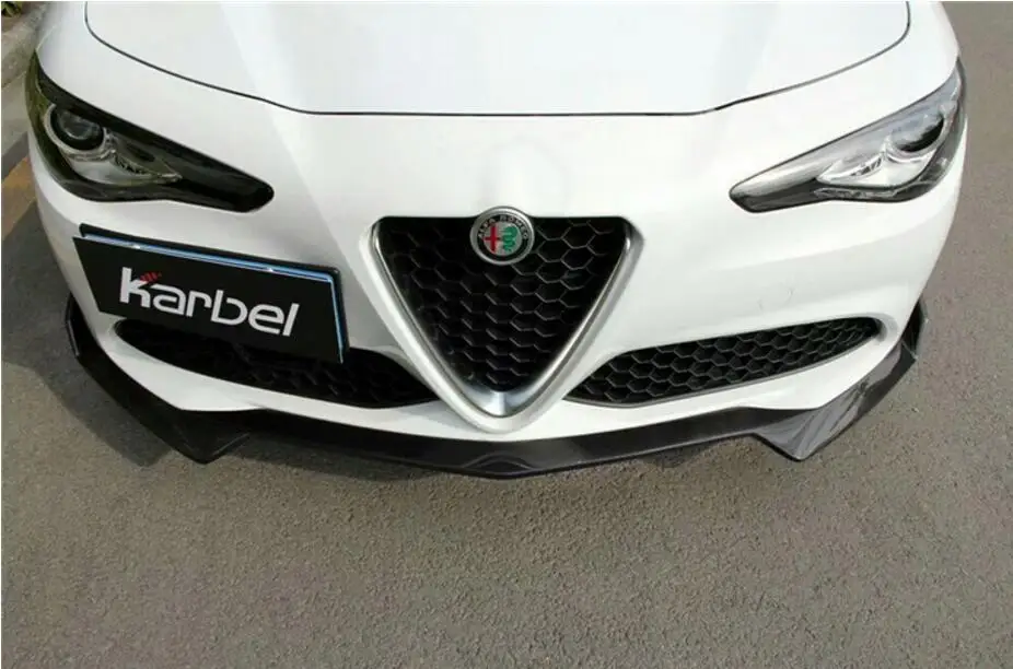 Карбоновый автомобильный Передний+ задний бампер спойлер для губ автомобильный диффузор для Alfa Romeo Giulia