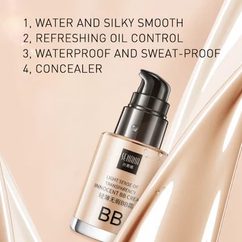 

Moisturizing BB Cream Waterproof Oil Control Brightening Skin Lasting Covering Concealer Concealer Cosmetics Tool