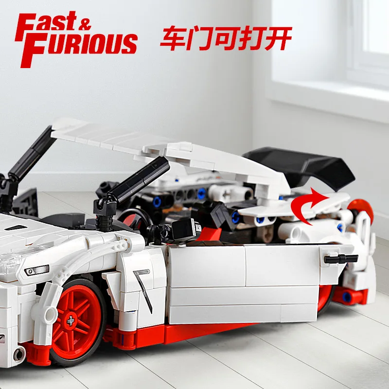 Креативные Игрушки Moc 25326 техника Nissan GTR скорость комплект гоночных автомобилей