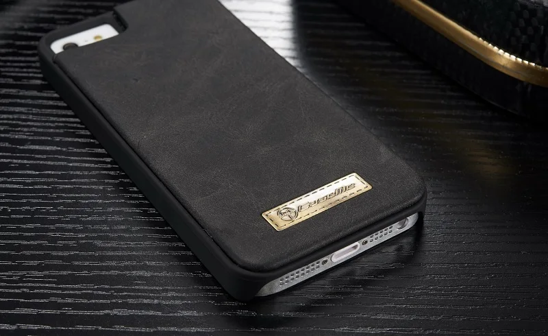 Чехол-кошелек в стиле ретро, роскошный флип-чехол для iphone 5, 5S, SE, 6, 6 S, 7, 8 Plus, X, XS, Max, XR, 2 в 1, многофункциональный держатель для карт, чехол для телефона