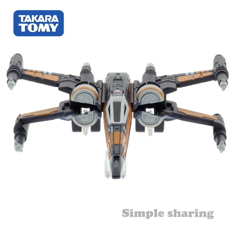 Tomica TSW 04 Звездные войны Poe Dameron X Wing Fighter Пробуждение силы литой горячий поп самолет
