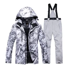 30 winter warm Snowman snowsuit snowsuit windbreaker suit snowsuit snowjacket and snowpants with scarf