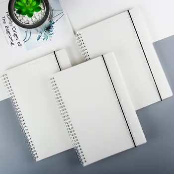 

A5 Coil Notebook Spiral Notebooks with Elastic Band 5mm Square Grid Pages Diary Journal Memo Office and School Supplies