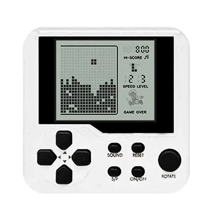 Новая детская портативная игровая консоль Tetris желтый, белый, красный, зеленый, синий портативные мини-игры портативные игрушки