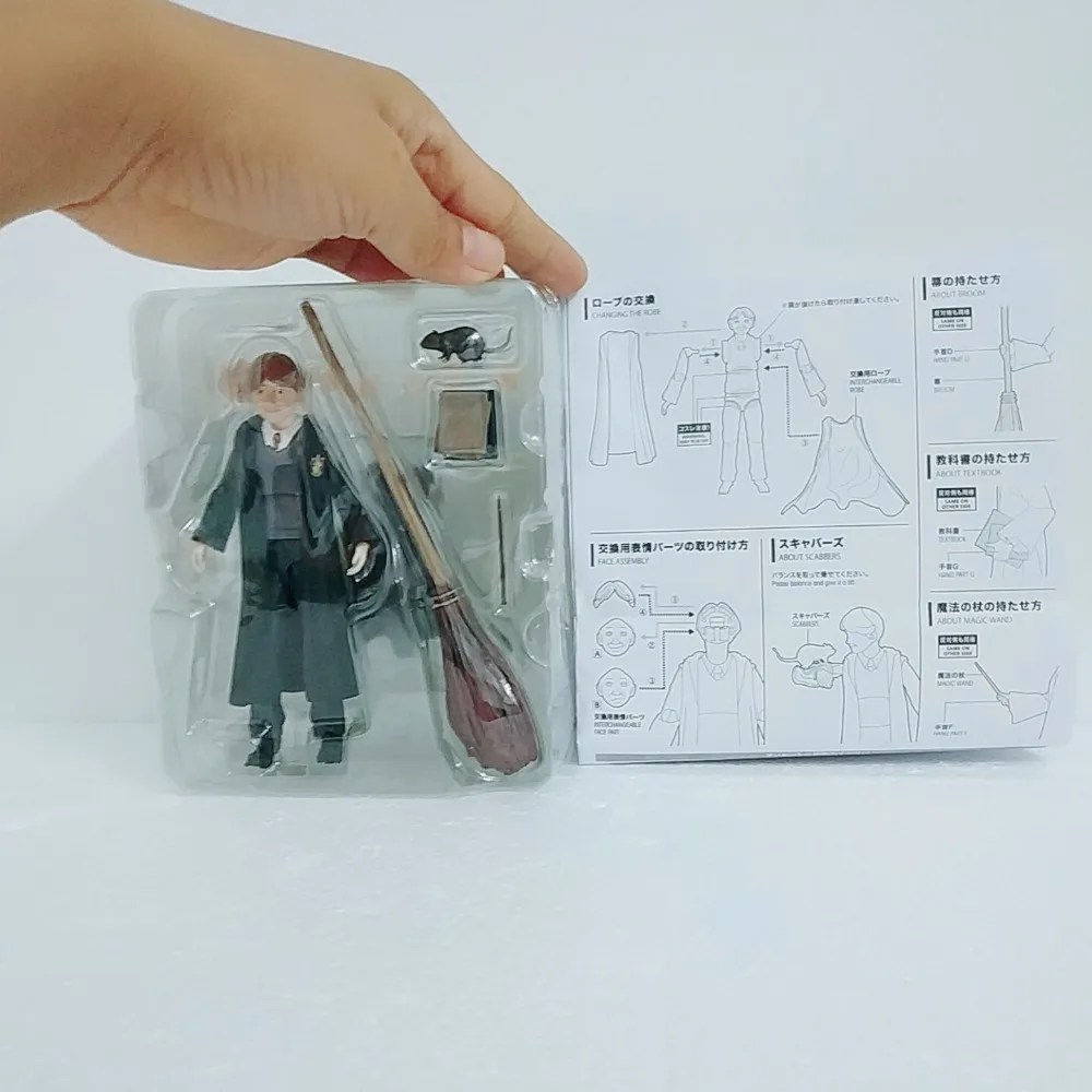 12 см SHF Potter Гермиона Грейнджер Уизли Рон фигурка модель игрушки кукла для подарка