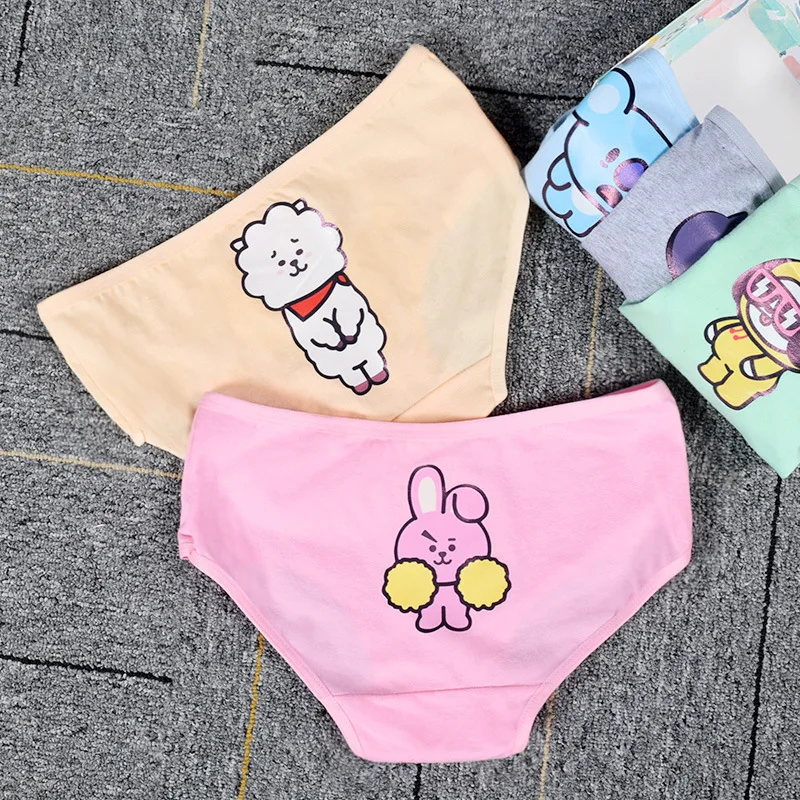 

BTS Bulletproof Boys Related Products Small Knicker WOMEN'S Brief Cute Fresh Candy Color Knicker