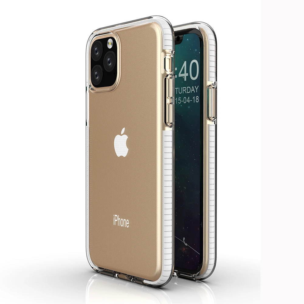 LOVECOM противоударный карамельный чехол для телефона для iPhone 11 Pro Max XS Max XR X 6 6s 7 8 Plus прозрачный мягкий ТПУ чехол для задней панели телефона - Цвет: White