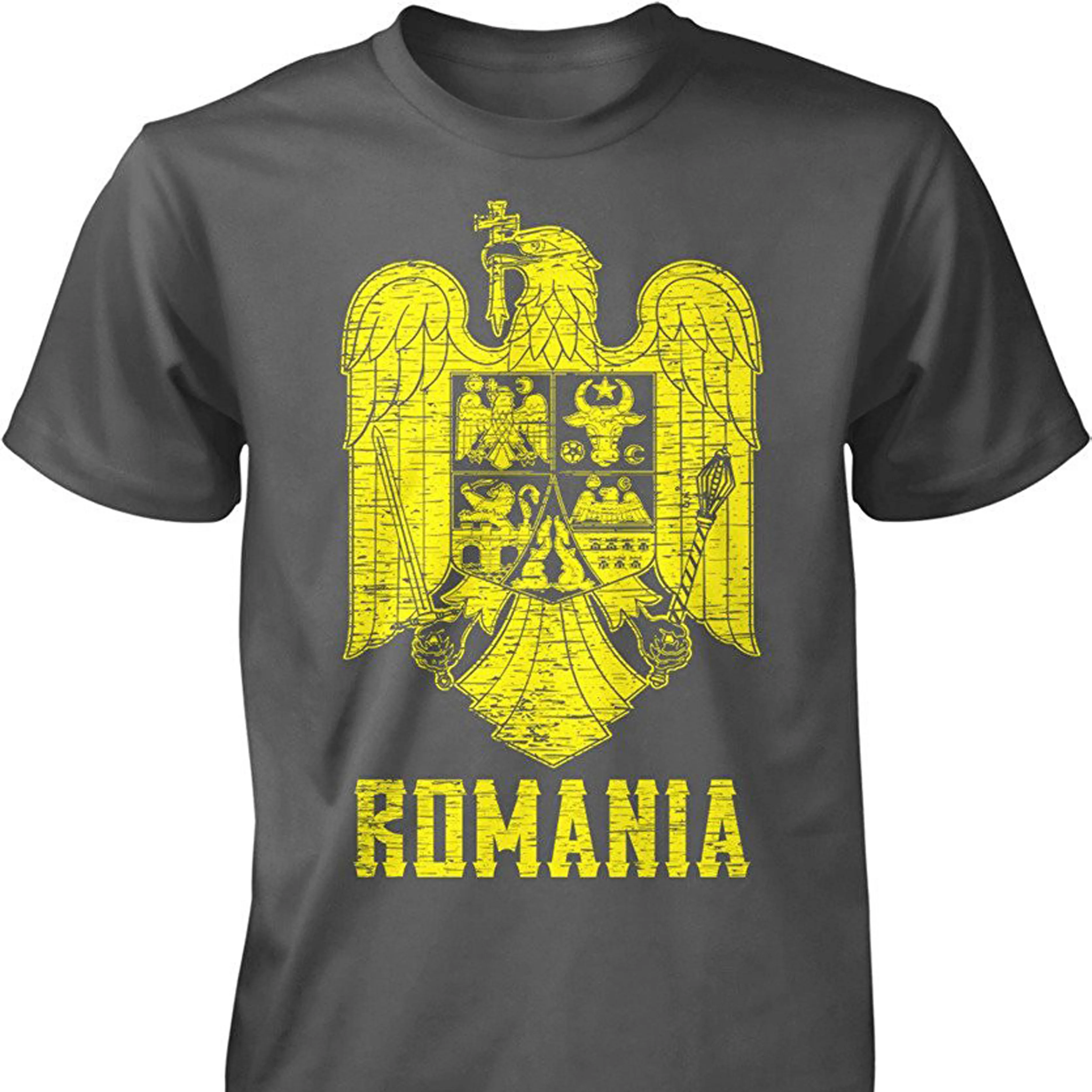

Casual Man Tees Mens Tops Romania Coat Of Arms Romanian Parliament Eagle Men'S T Shirt Nofo Clothing Co