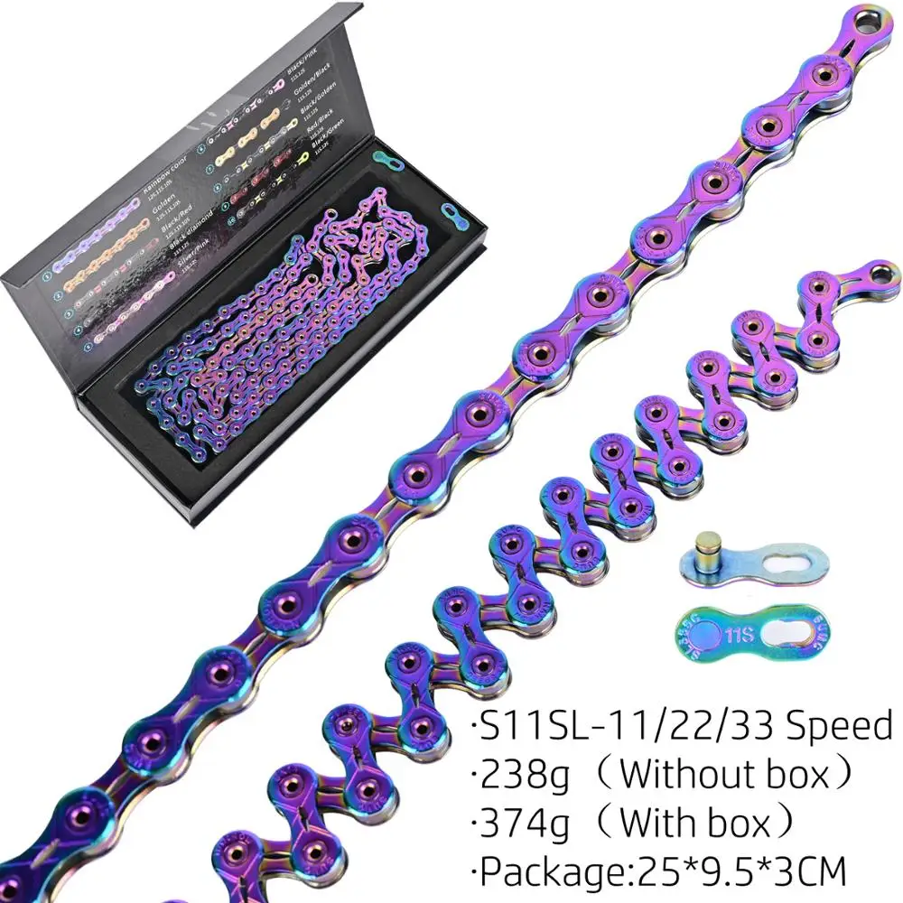SUMC 最上級SX11SL 黒ブラック 自転車ギア11速用チェーン